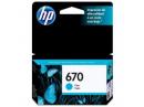 CARTUCHO HP 670 CIANO